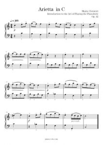 Arietta in C Free Sheet Music - Pianocoda