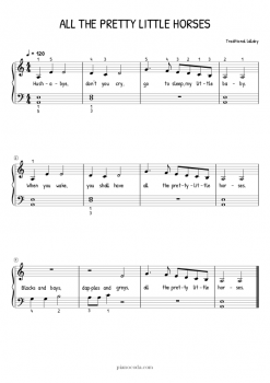 All The Pretty Little Horses Free Sheet Music