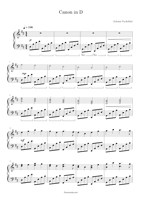 Canon in D by Pachelbel