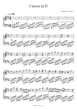 Canon in D Free Sheet Music