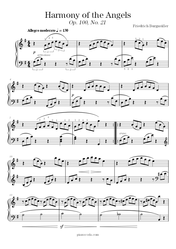 Harmony Of The Angels Free Sheet Music