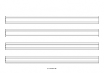 Free Printable Blank Sheet Music in PDF