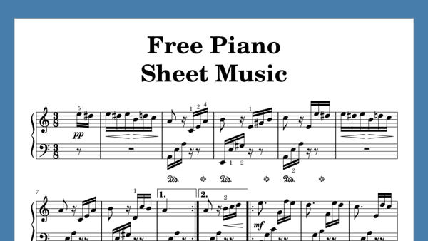 Download Free Piano Sheet Music In Printable PDF
