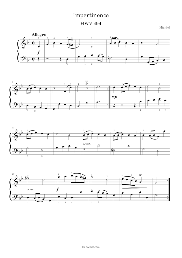 Impertinence HWV 494