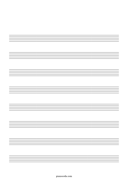 Blank big notation manuscript