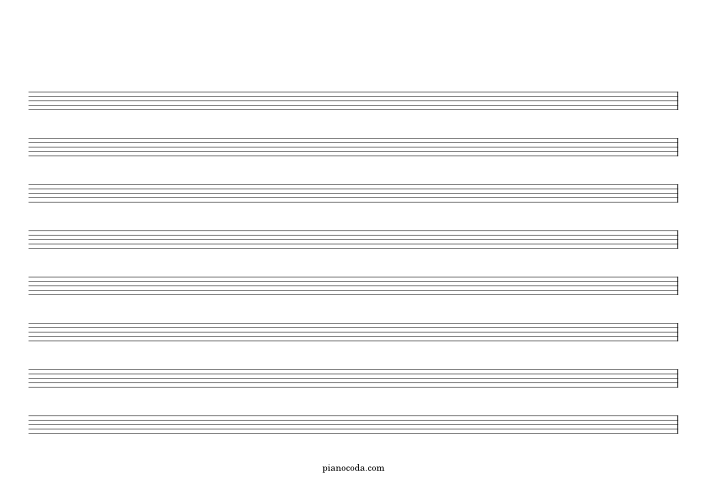 landscape blank sheet music